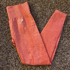 Gymshark Coral Vital Seamless Workout Leggings